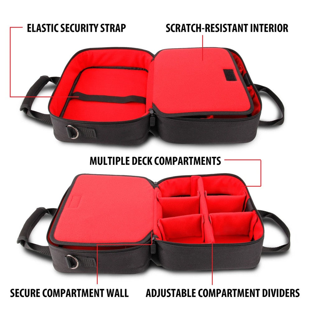 Enhance USA Gear Card Deck Storage Bag - Red