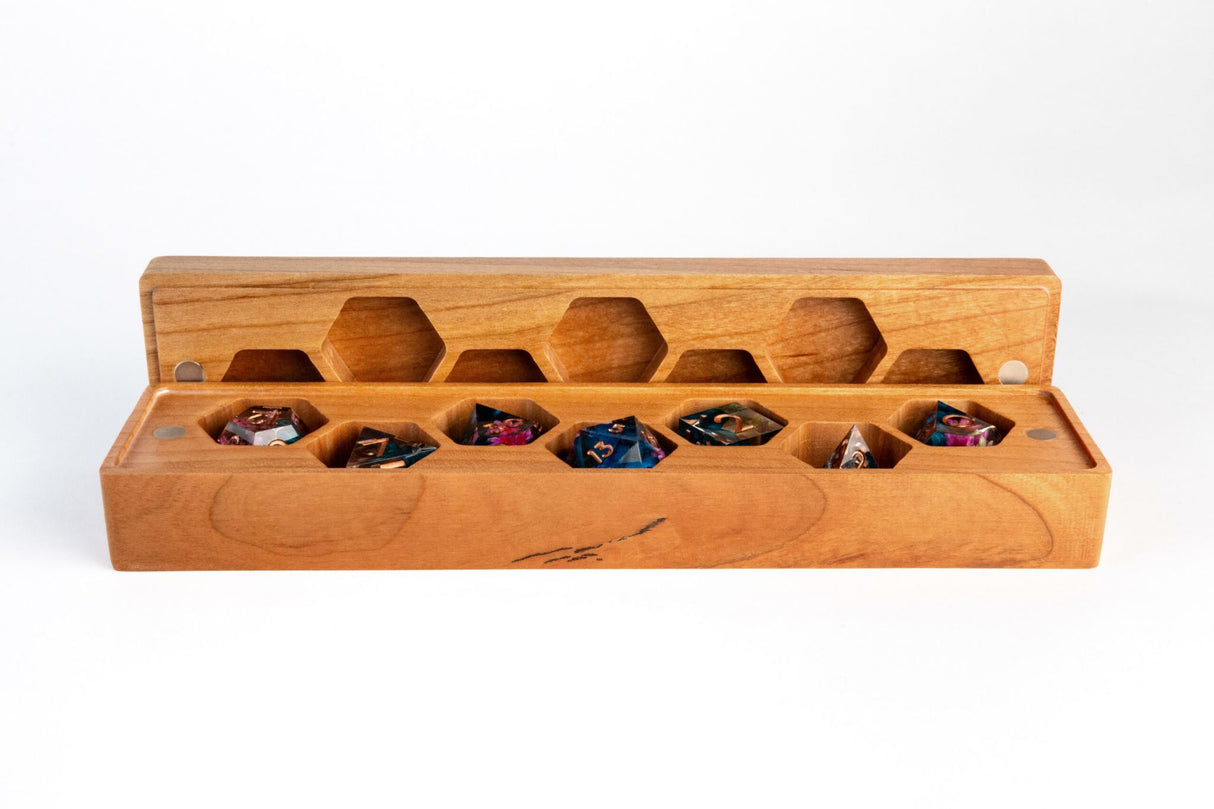 Fanroll: Premium Wood Dice Vault: Cherry