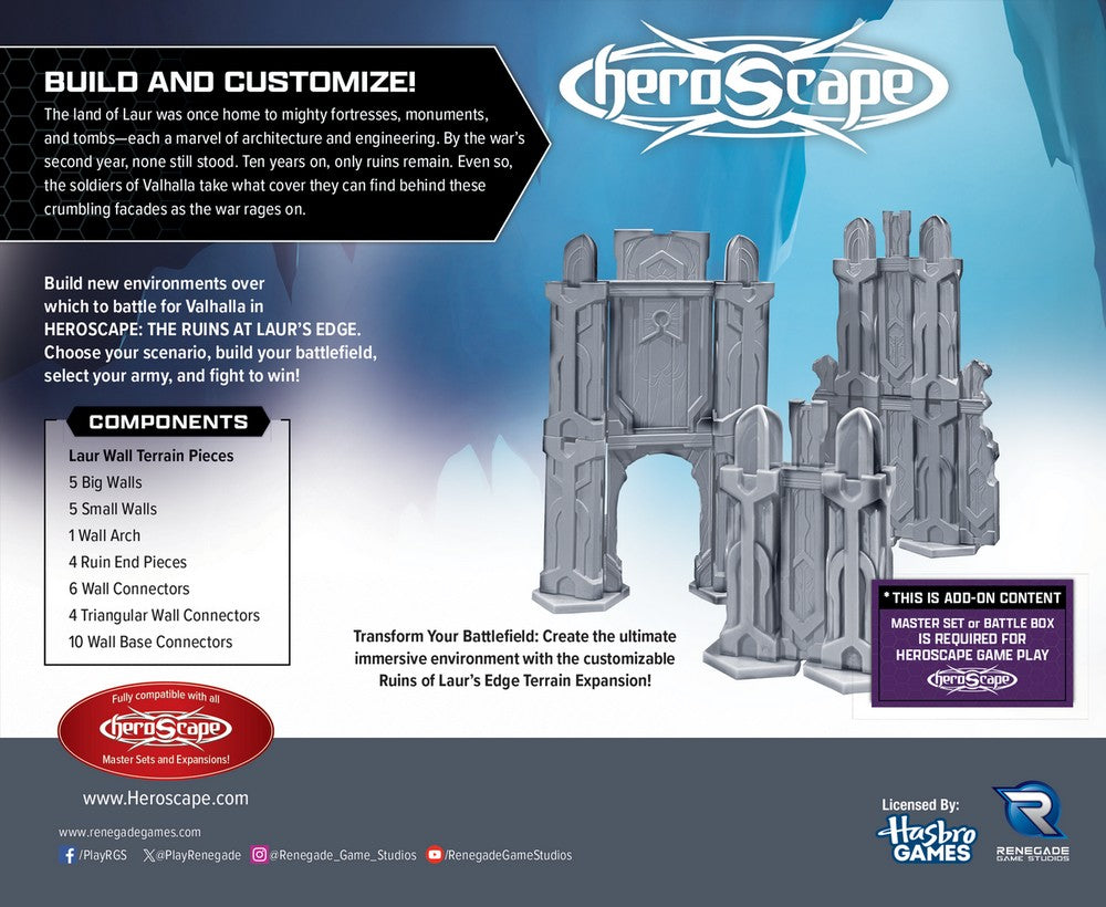 Heroscape - The Ruins at Laur's Edge Terrain Expansion