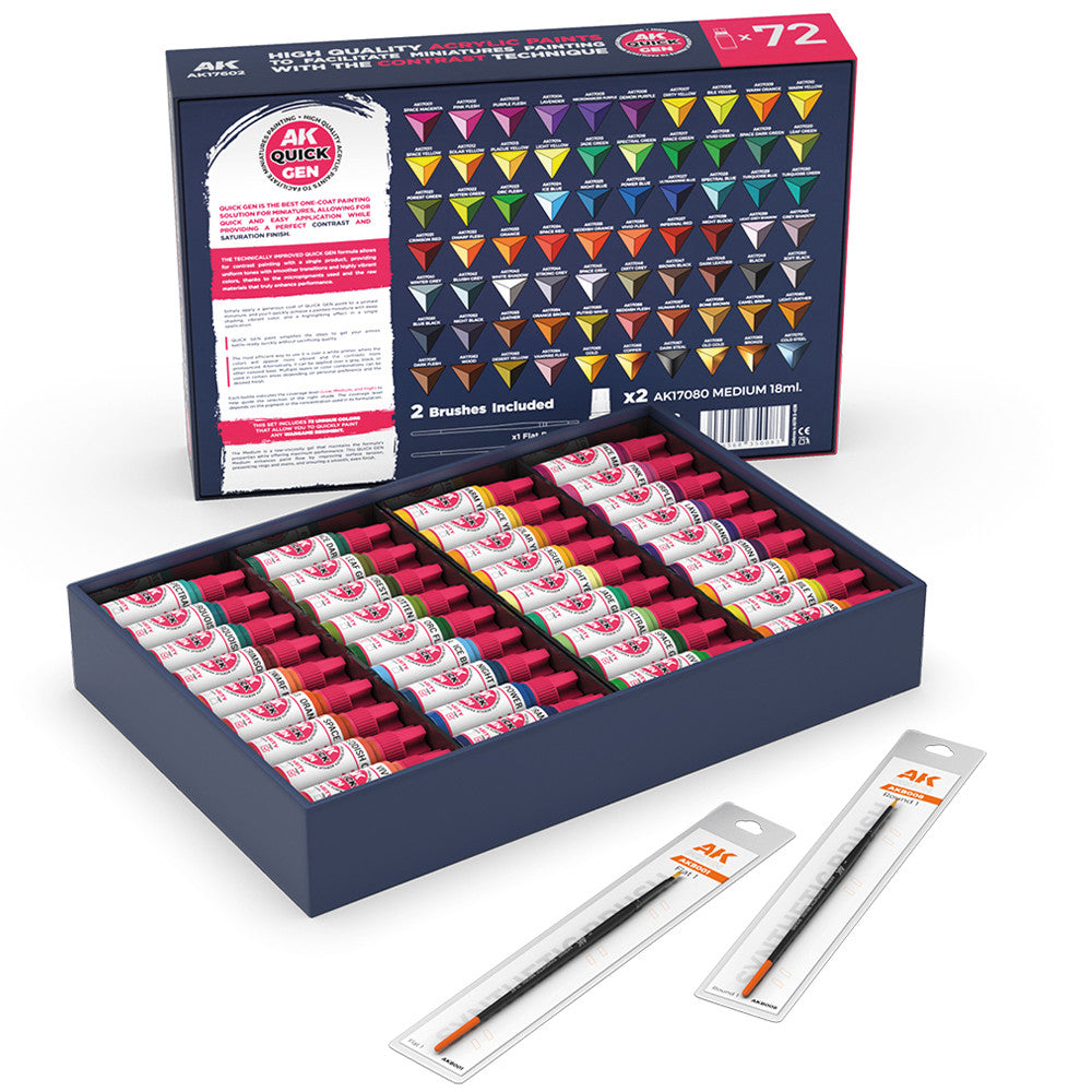 AK Interactive - Quick Gen - Quick Paint Set 36 Quick Gen Colors
