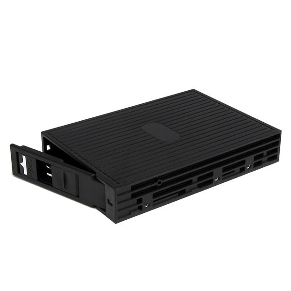 2.5-inch to 3.5-inch SATA/SAS drive converter enabling seamless storage upgrades and high-speed performance with ventilation openings.