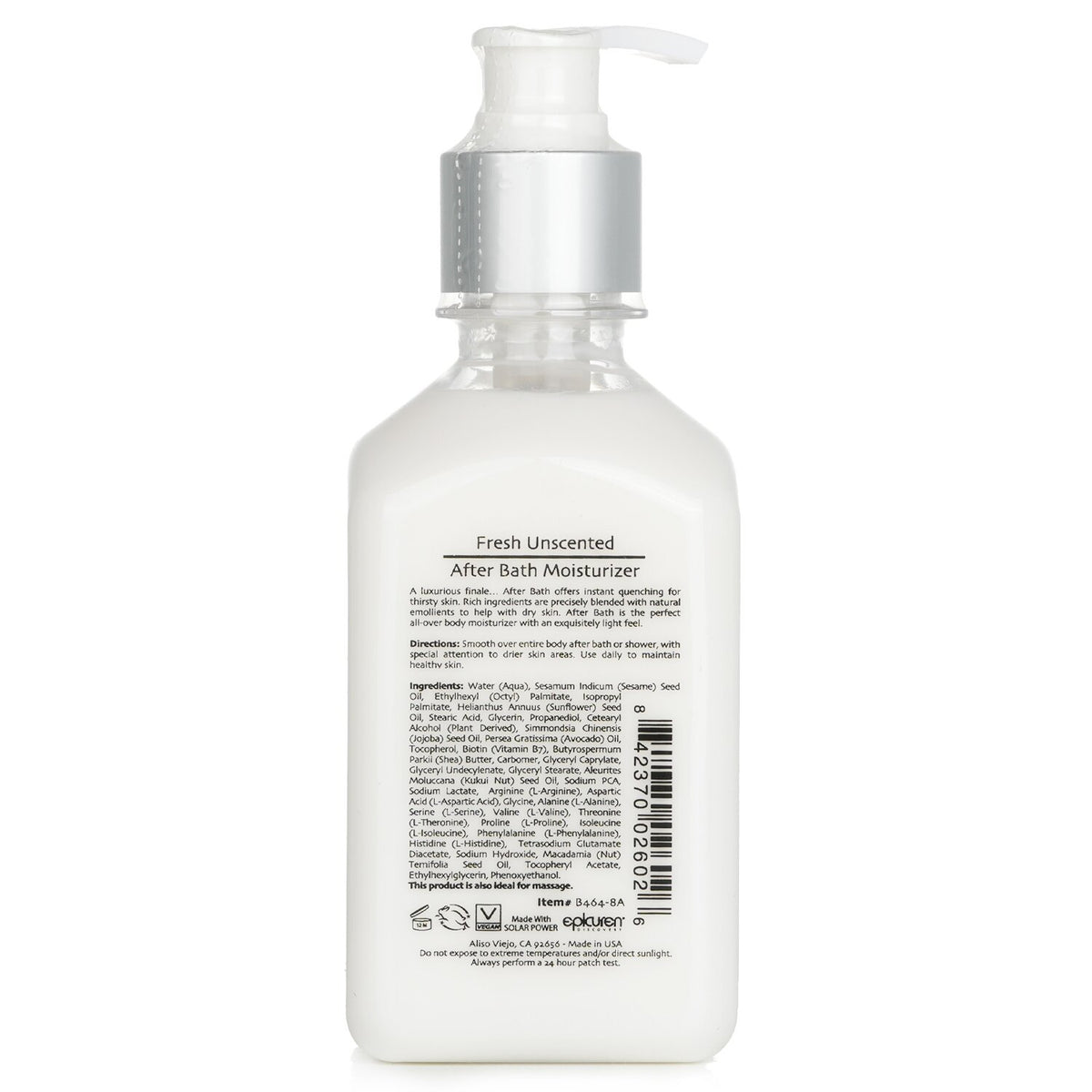 Epicuren - After Bath Moisturizer - Fresh Unscented - 236ml/8oz