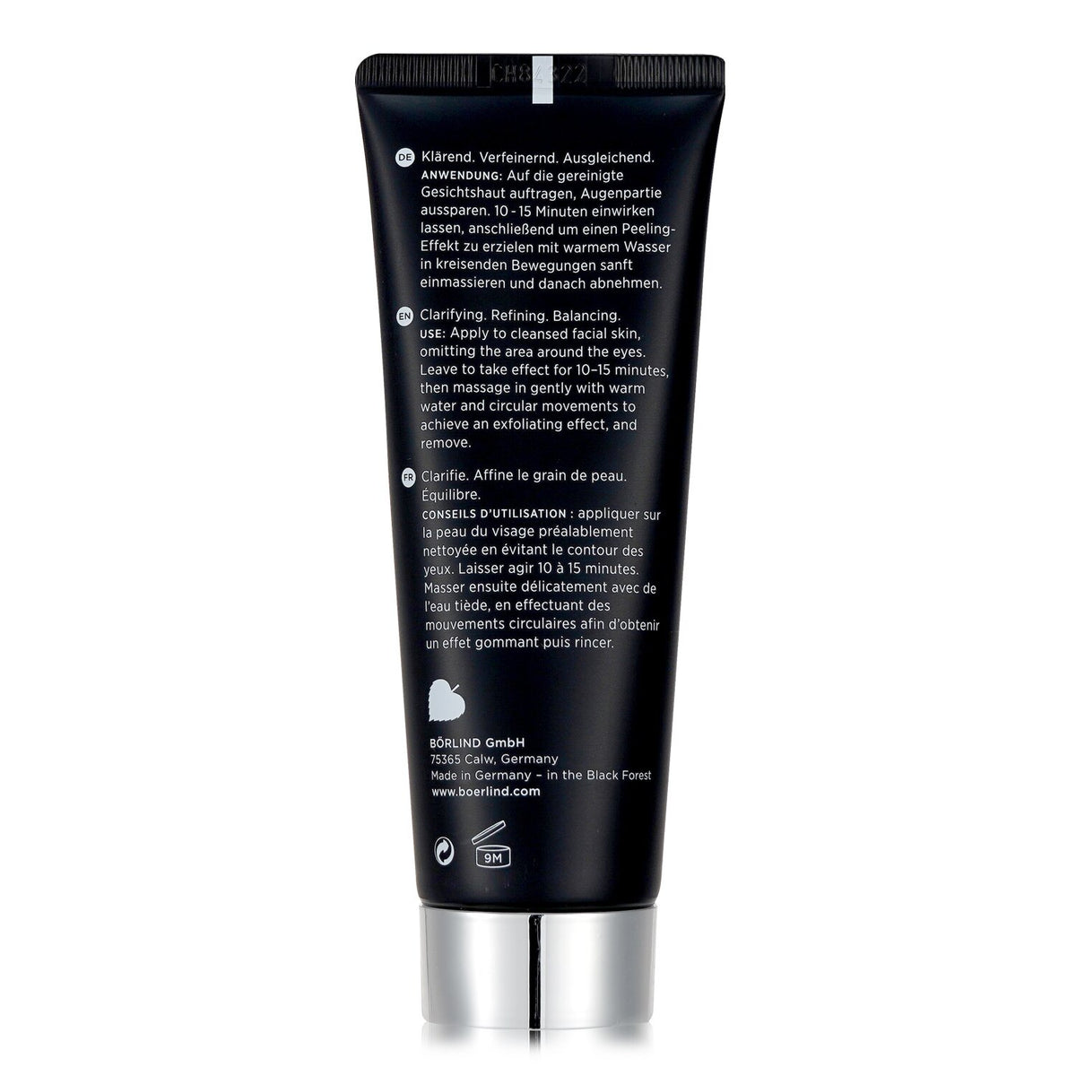 Annemarie Borlind - 2 In 1 Black Mask - Intensive Care Mask For Combination Skin