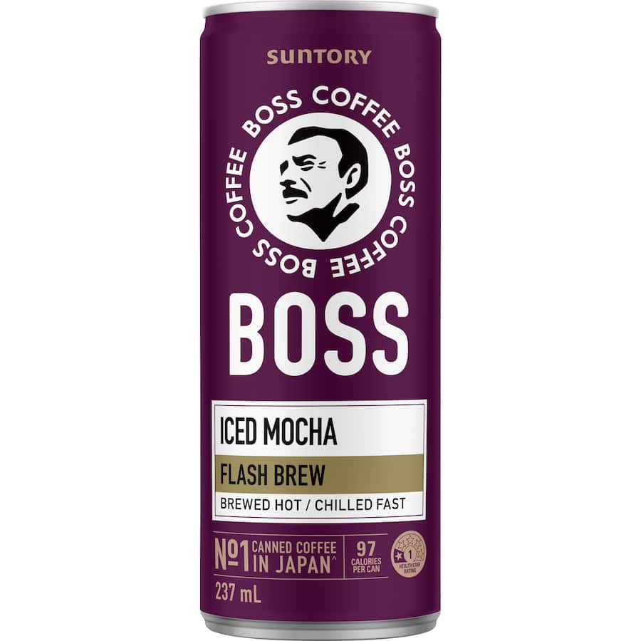 Boss Iced Mocha Coffee  Single can 237mL