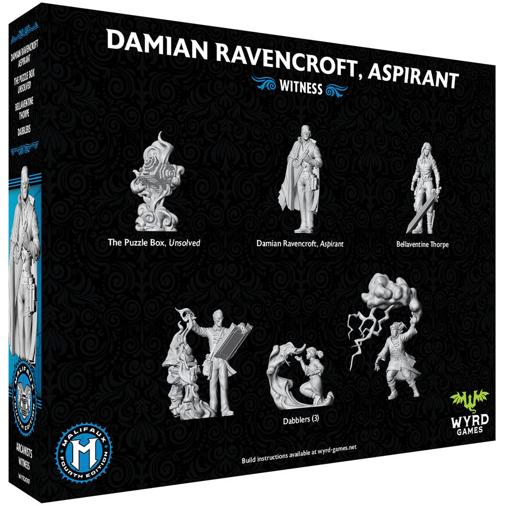 Wyrd Games: Malifaux: Arcanists: Damian Ravencroft - Aspirant - Miniature