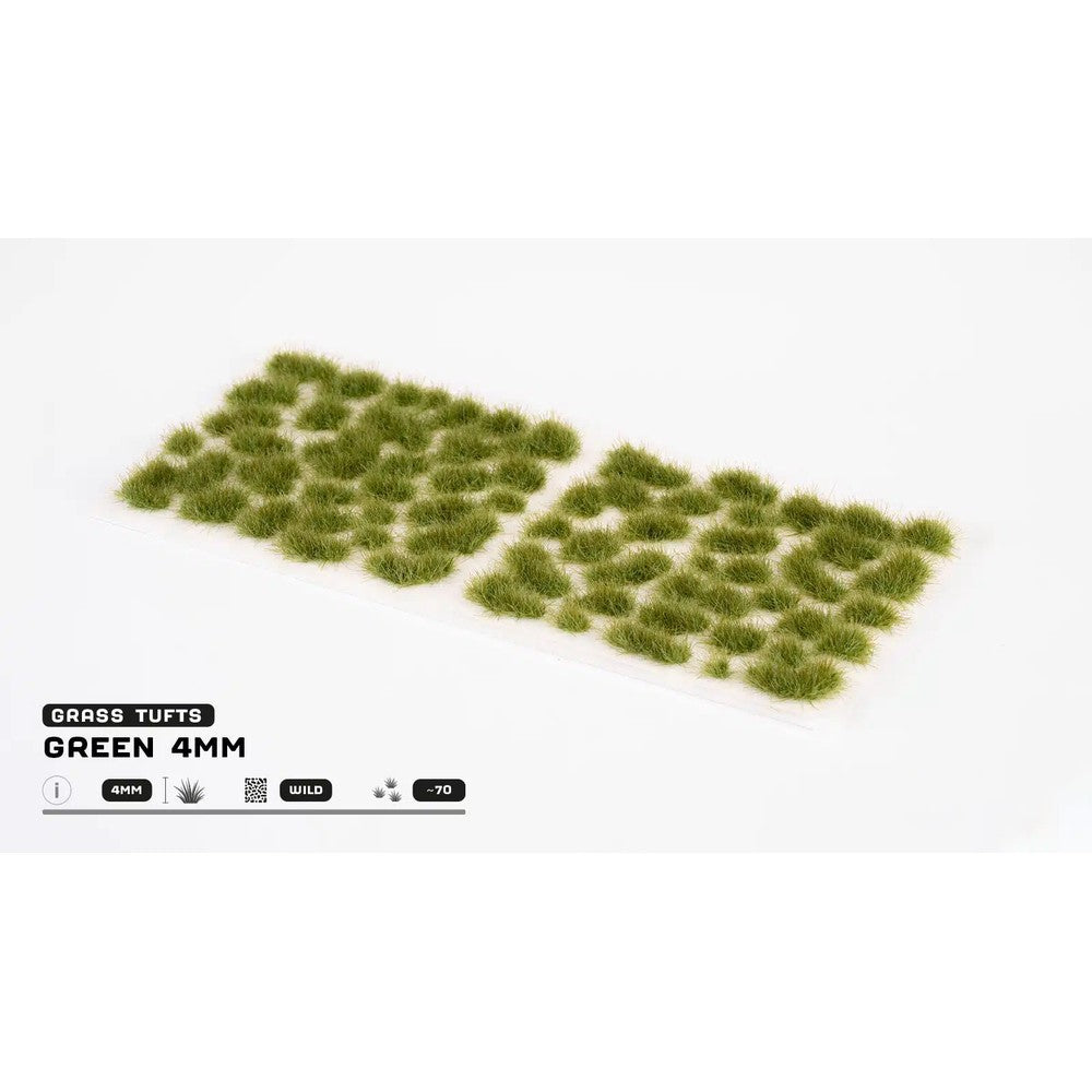 Gamers Grass - Grass Tufts - 4mm - Green - Wild - Miniature Terrain