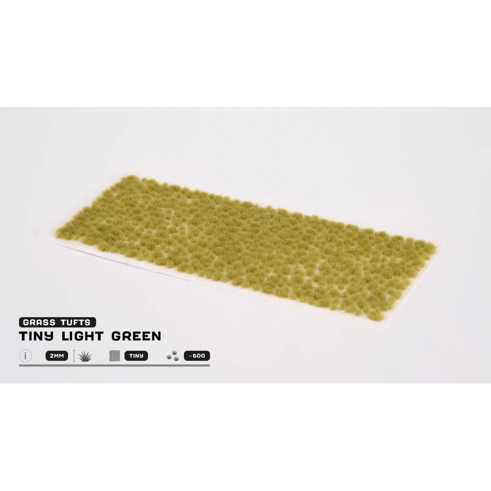 Gamers Grass - Grass Tufts - Tiny Tufts - Tiny Light Green - Miniature Figure