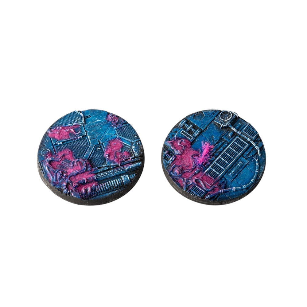 Gamers Grass - Battle Ready Bases - Alien Infestation - Round 60mm (x2)