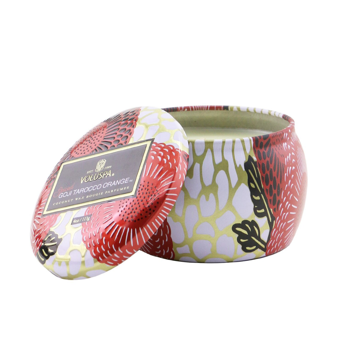 Voluspa - Mini Tin Candle - Spiced Goji Tarocco Orange - 113g/4oz