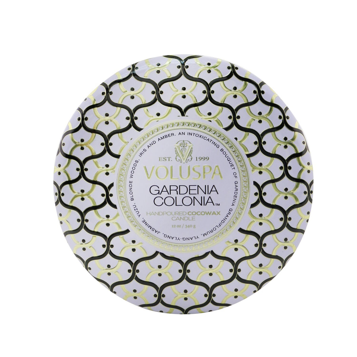 Voluspa - 3 Wick Decorative Tin Candle - Gardenia Colonia - 340g/12oz