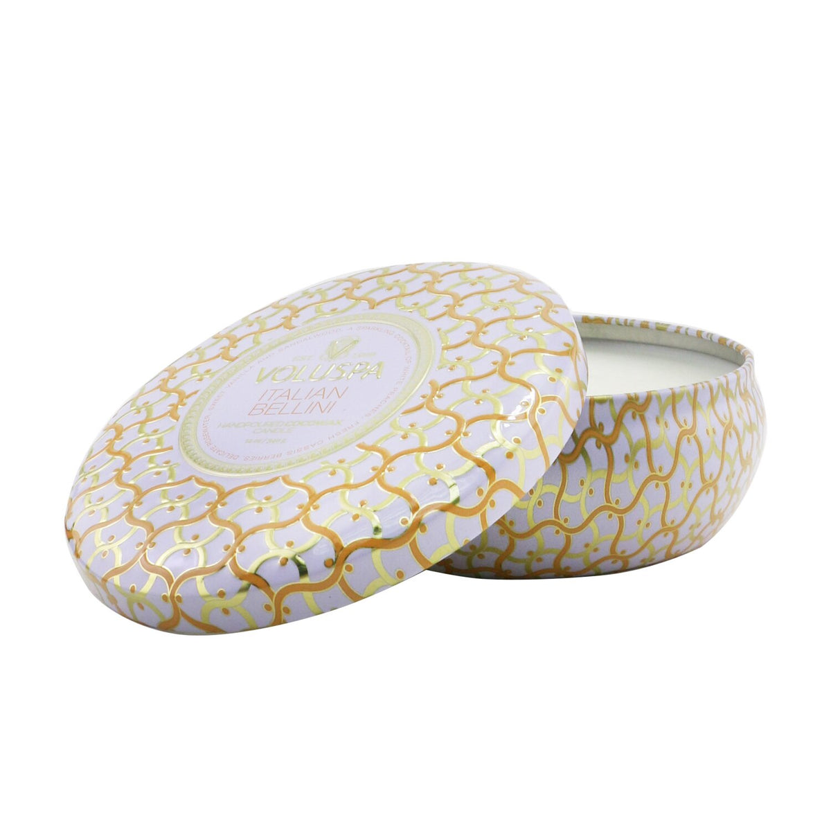 Voluspa - 3 Wick Decorative Tin Candle - Italian Bellini - 340g/12oz
