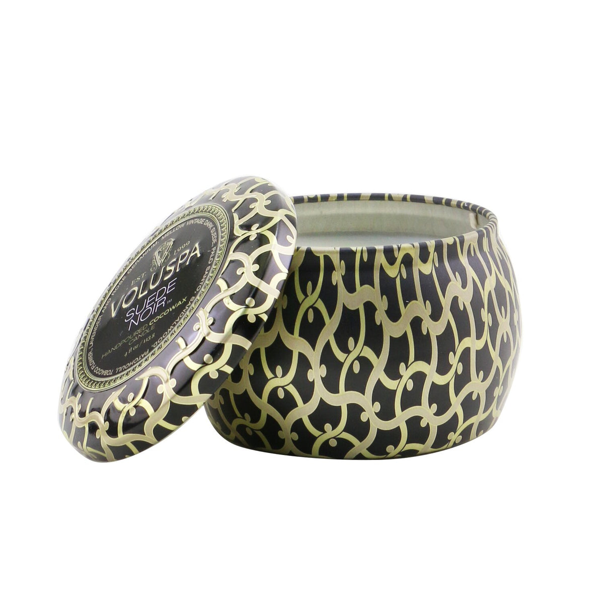 Voluspa - Mini Tin Candle - Suede Noir - 113g/4oz