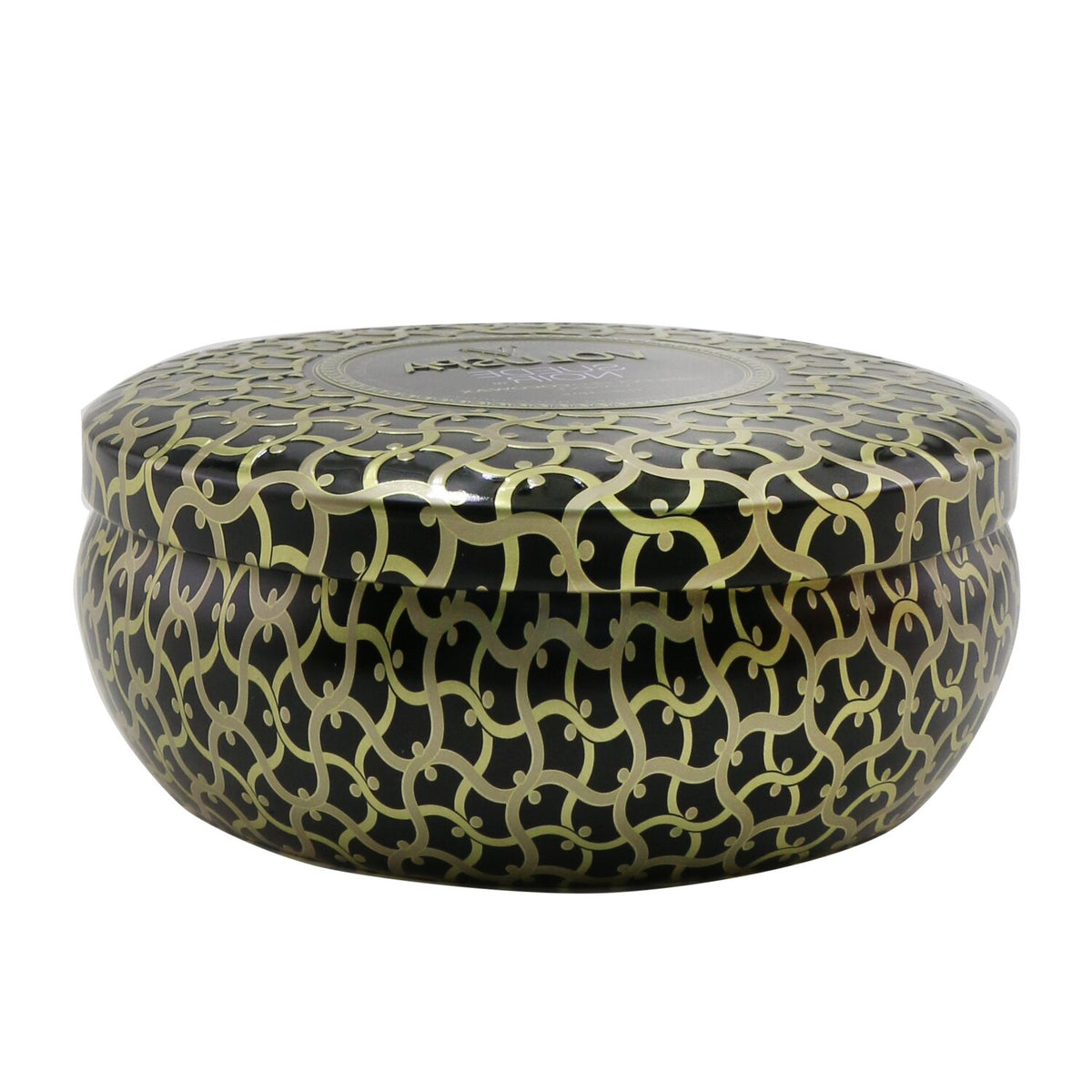 Voluspa - 3 Wick Decorative Tin Candle - Suede Noir - 340g/12oz