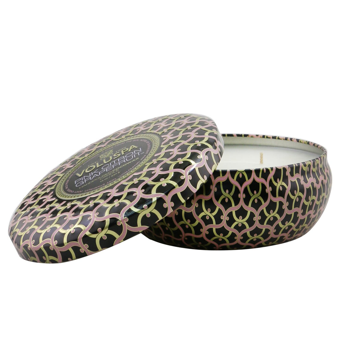Voluspa - 3 Wick Decorative Tin Candle - Pink Citron Grapefruit - 340g/12oz