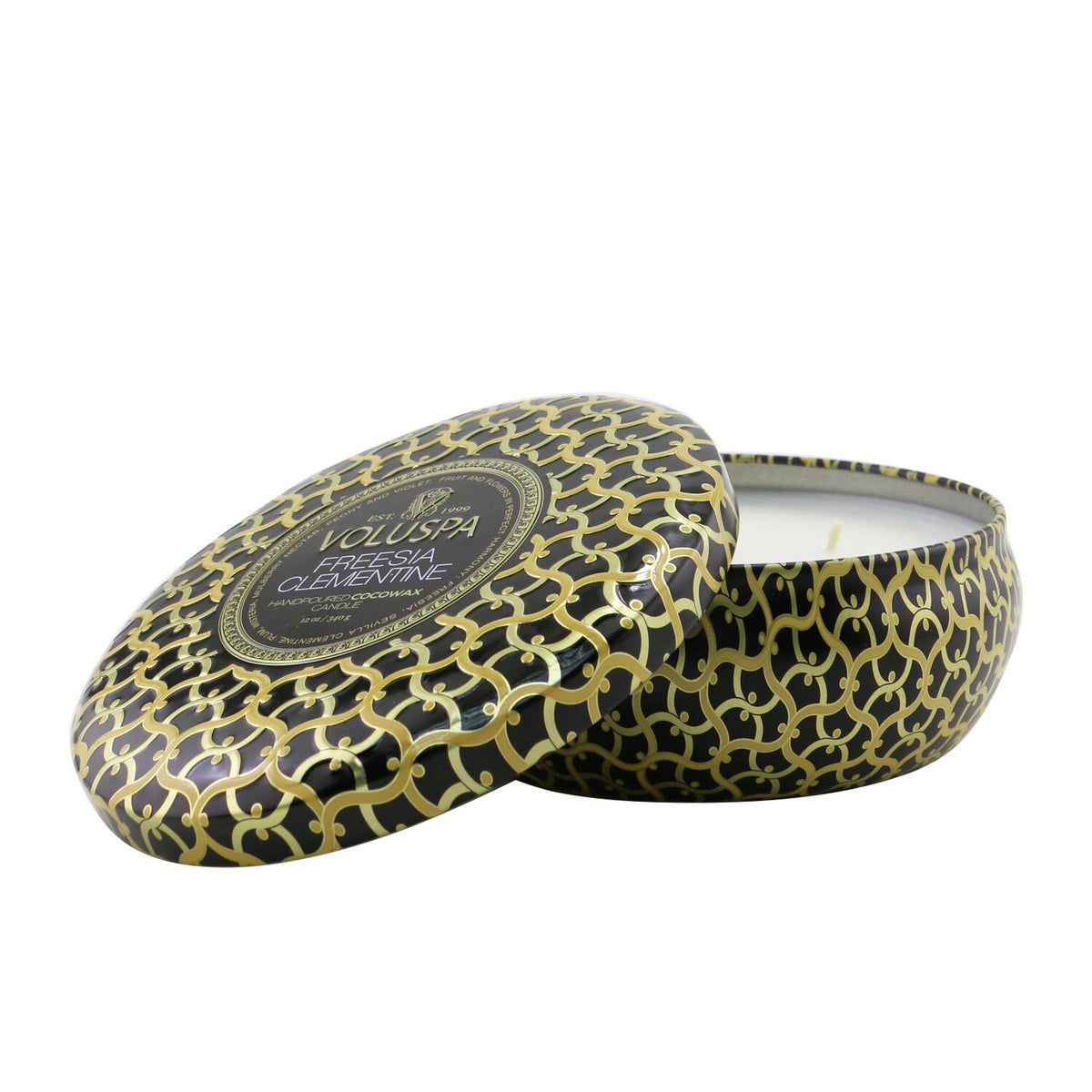 Voluspa - 3 Wick Decorative Tin Candle - Freesia Clementine - 340g/12oz