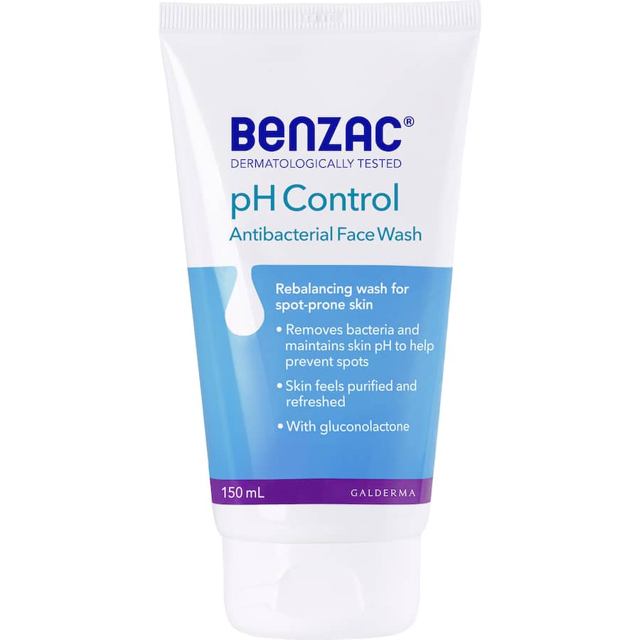 Benzac Face Wash Ph Control Antibacterial Tube 150mL