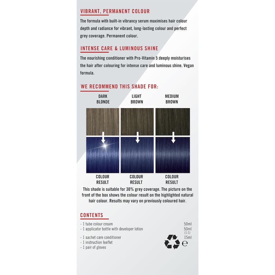 Schwarzkopf Live Colour Permanent Hair Colour Blue Mercury