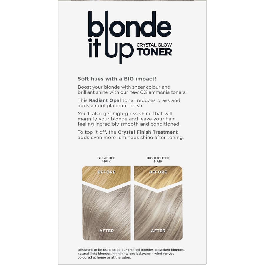 Clairol Blonde It Up Hair Colour Crystal Glow Radiant Opal 1pack