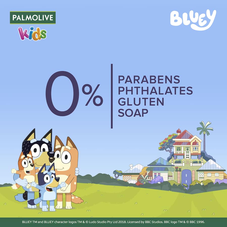Palmolive Kids Body Wash Bluey 3 In 1 1L