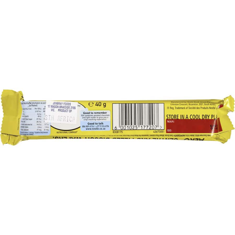Nestlé Tex Chocolate Bar 40g
