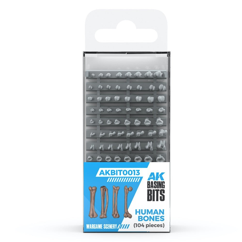 AK Interactive - Basing Bits - Human Bones - 120 Pieces