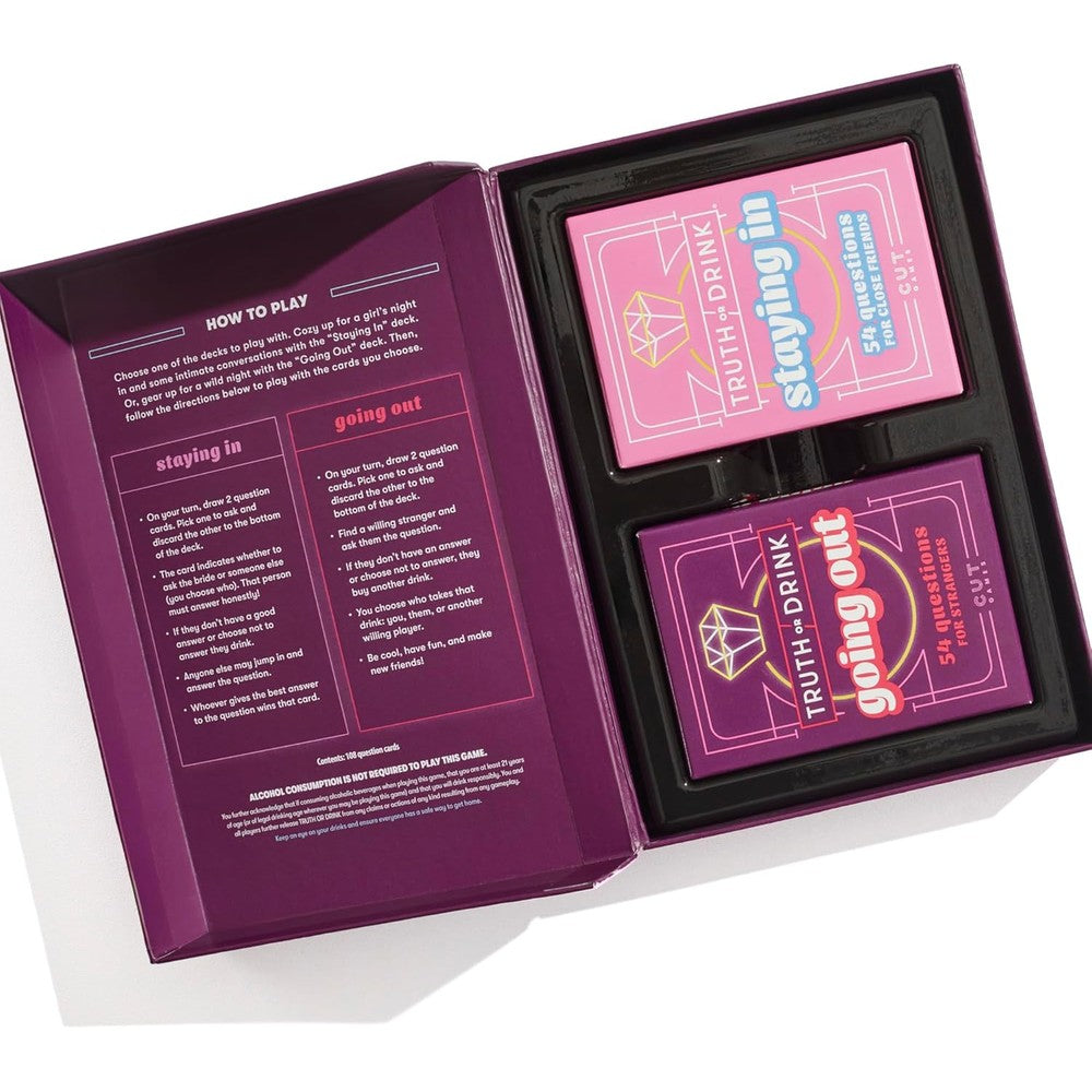 Truth Or Drink - Bachelorette - Card Game