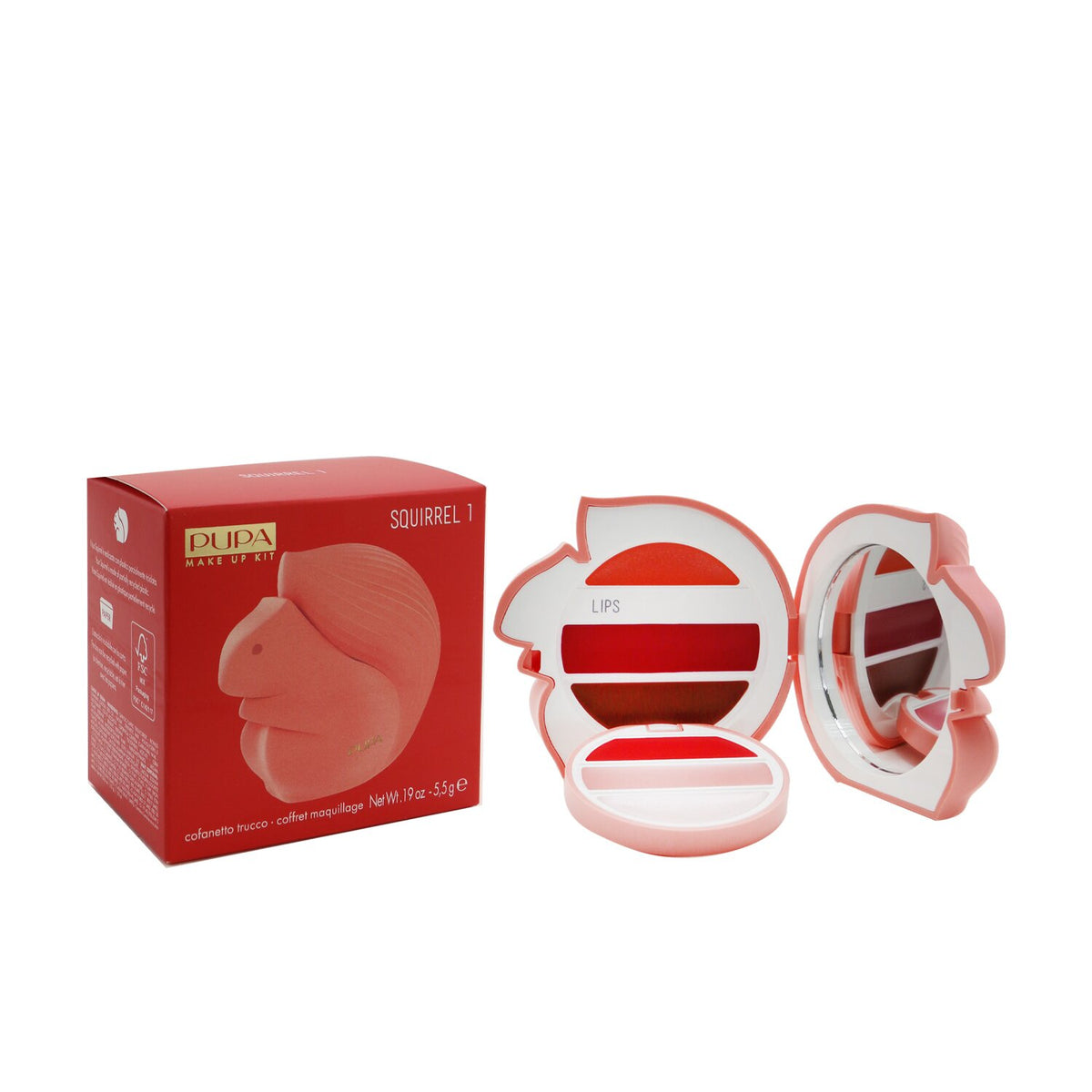 Pupa - Squirrel 1 Lip Kit - # 002 - 5.5g/0.19oz