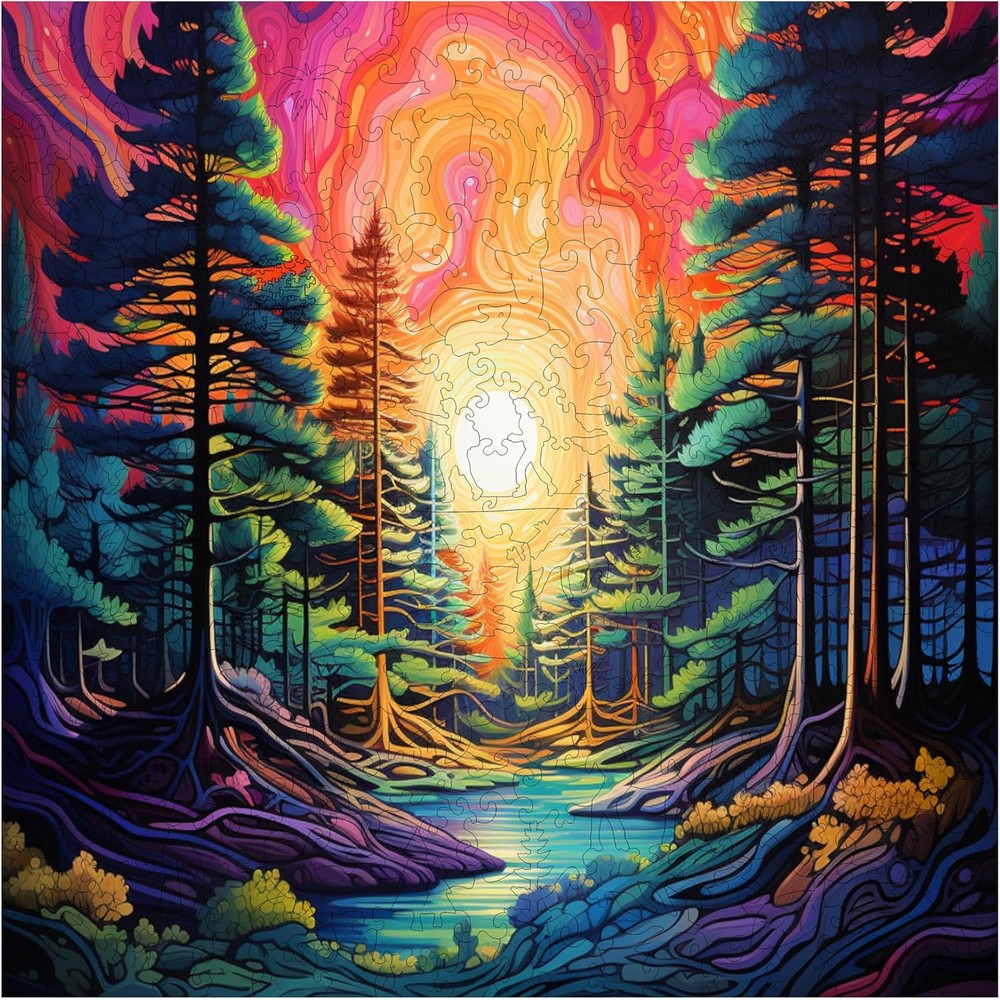 Trippy Puzzles - 300 Piece Wood Jigsaw Trippy Timber
