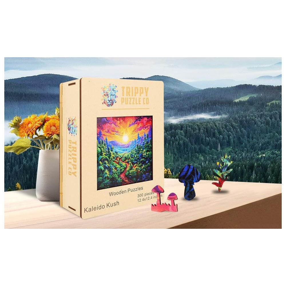 Trippy Puzzles - 300 Piece Wood Jigsaw Kaleidokush