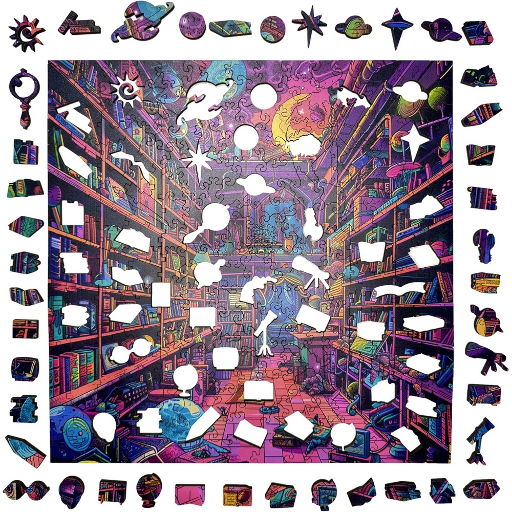 Trippy Puzzles - 300 Piece Wood Jigsaw Chaos Chronicles
