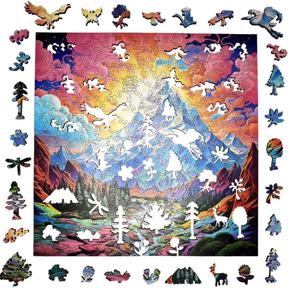 Trippy Puzzles - 300 Piece Wood Jigsaw Rocky Ridges