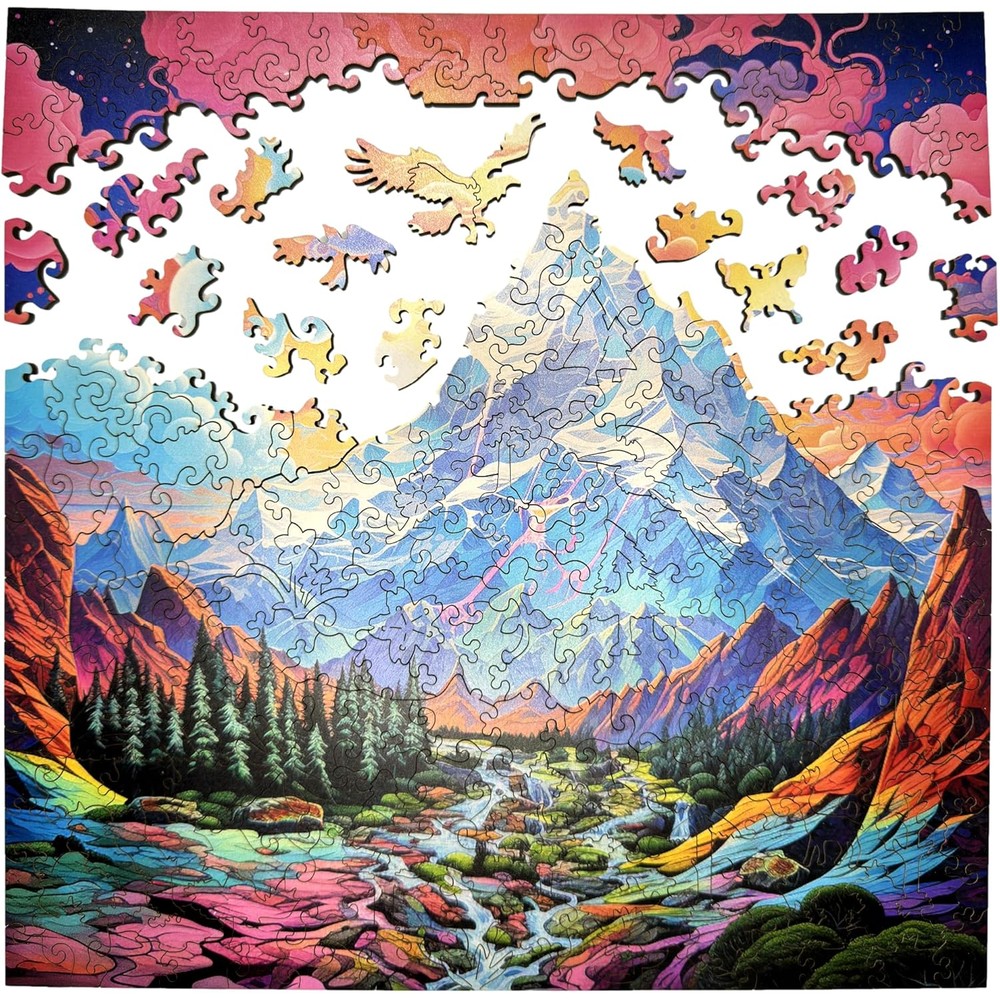 Trippy Puzzles - 300 Piece Wood Jigsaw Rocky Ridges