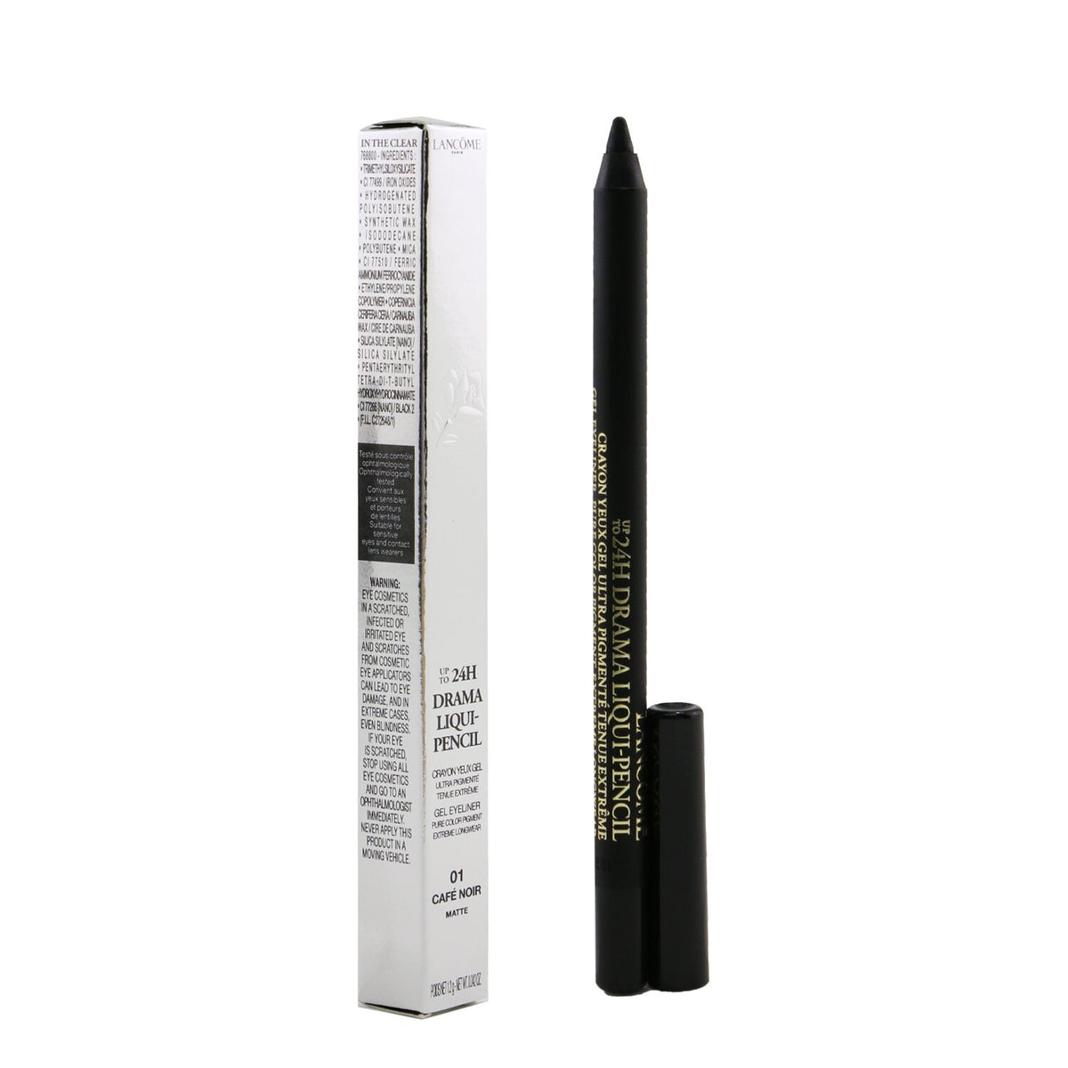 Lancome - Drama Liqui Pencil Waterproof Gel Eyeliner - # 01 Cafe Noir - 1.2g/0.