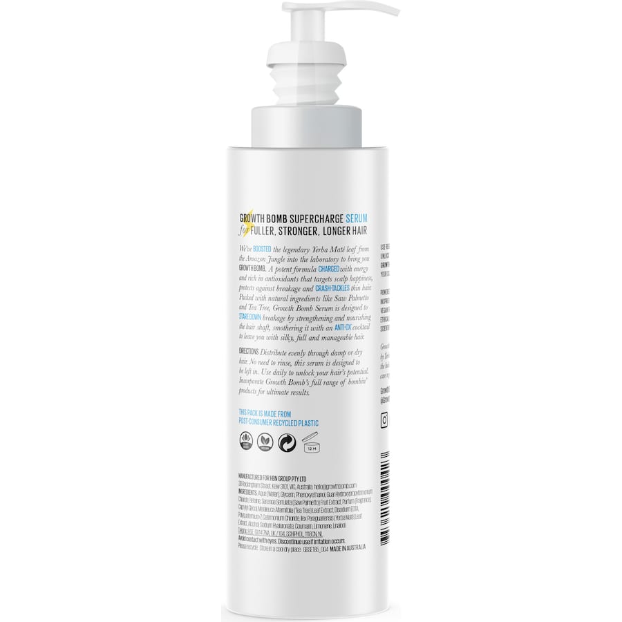 Growth Bomb Hair Treatment Energise & Restore Serum 185mL