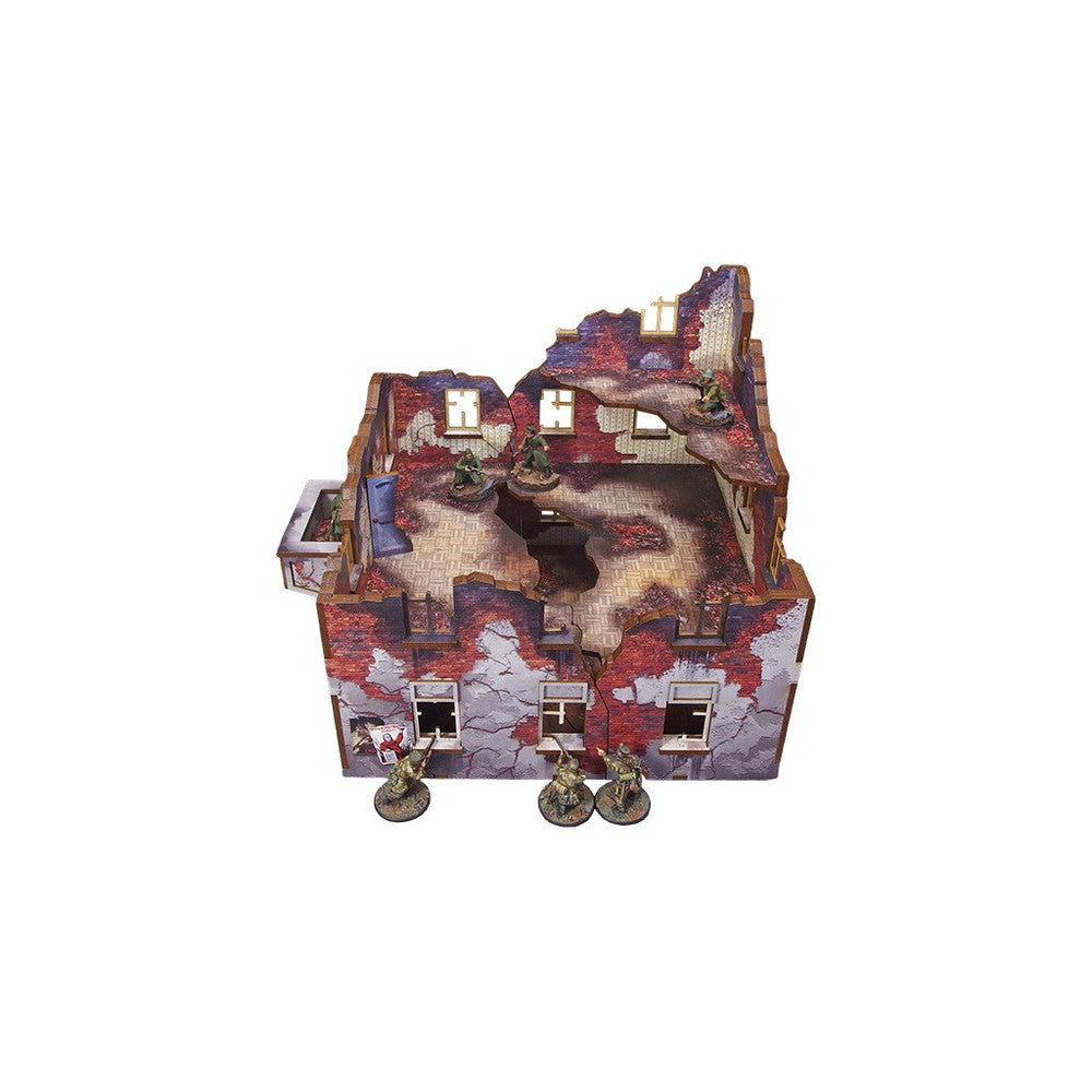 Micro Art Studio - WW2 Ostfront Stalingrad Apt Block Front PREPAINTED [28mm/1
