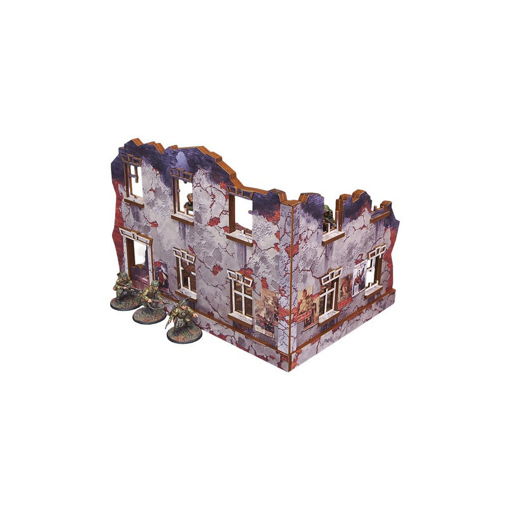 Micro Art Studio - WW2 Ostfront Stalingrad Univermag Right (1) PREPAINTED