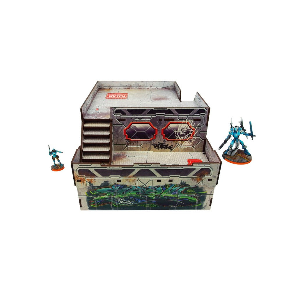 Micro Art Studio - Infinity Scenery - Precinct Sigma Fort (1) PREPAINTED (grey)