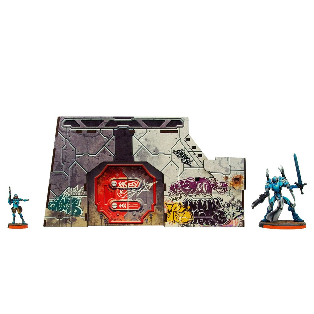 Micro Art Studio - Infinity Scenery - Precinct Sigma Fort (1) PREPAINTED (grey)