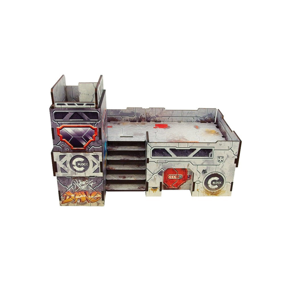Micro Art Studio - Infinity Scenery - Precinct Sigma Post (1) PREPAINTED (grey)