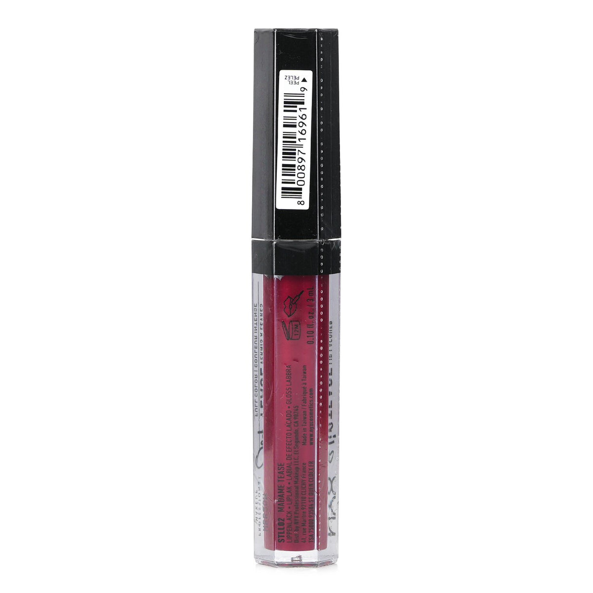 NYX - Slip Tease Full Color Lip Lacquer - # Madame Tease - 3ml/0.1oz