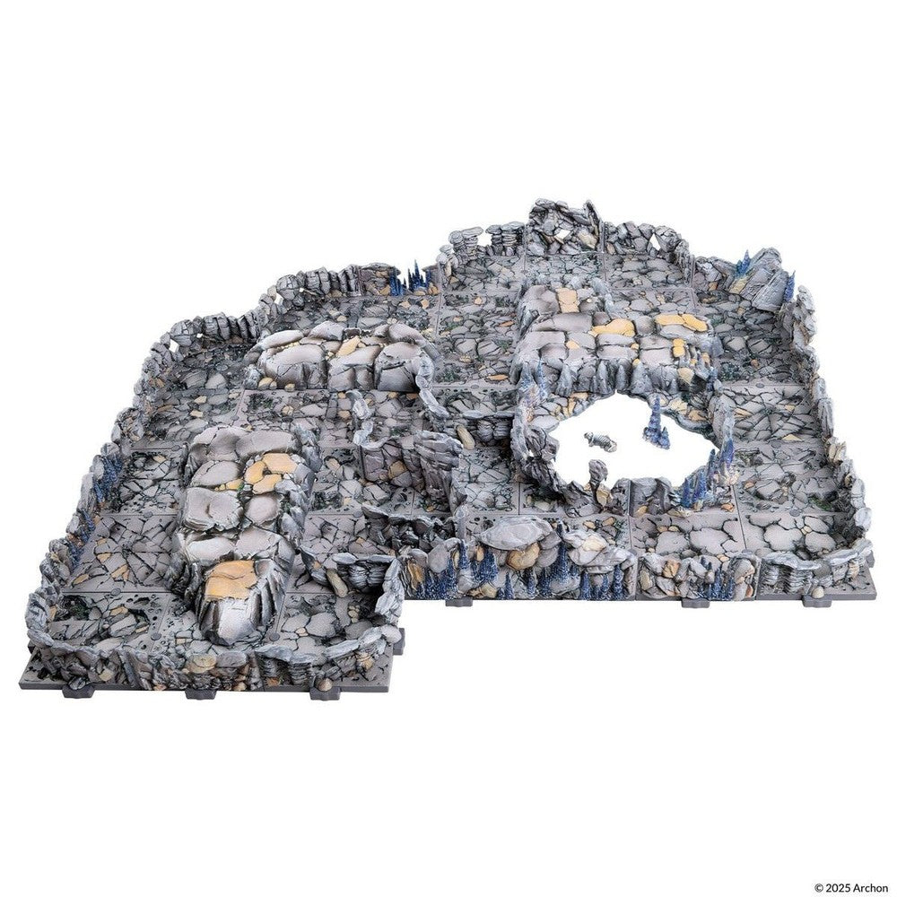 Dungeons & Lasers: PrismaCast Pre-Painted Terrain - Rocky Caves: Pre-Painted