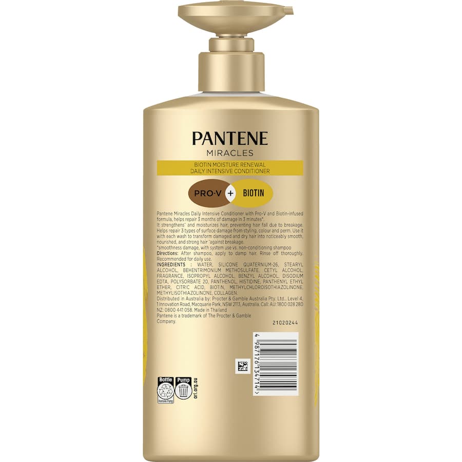 Pantene Miracles Conditioner Biotin Moisture Renewal 600mL