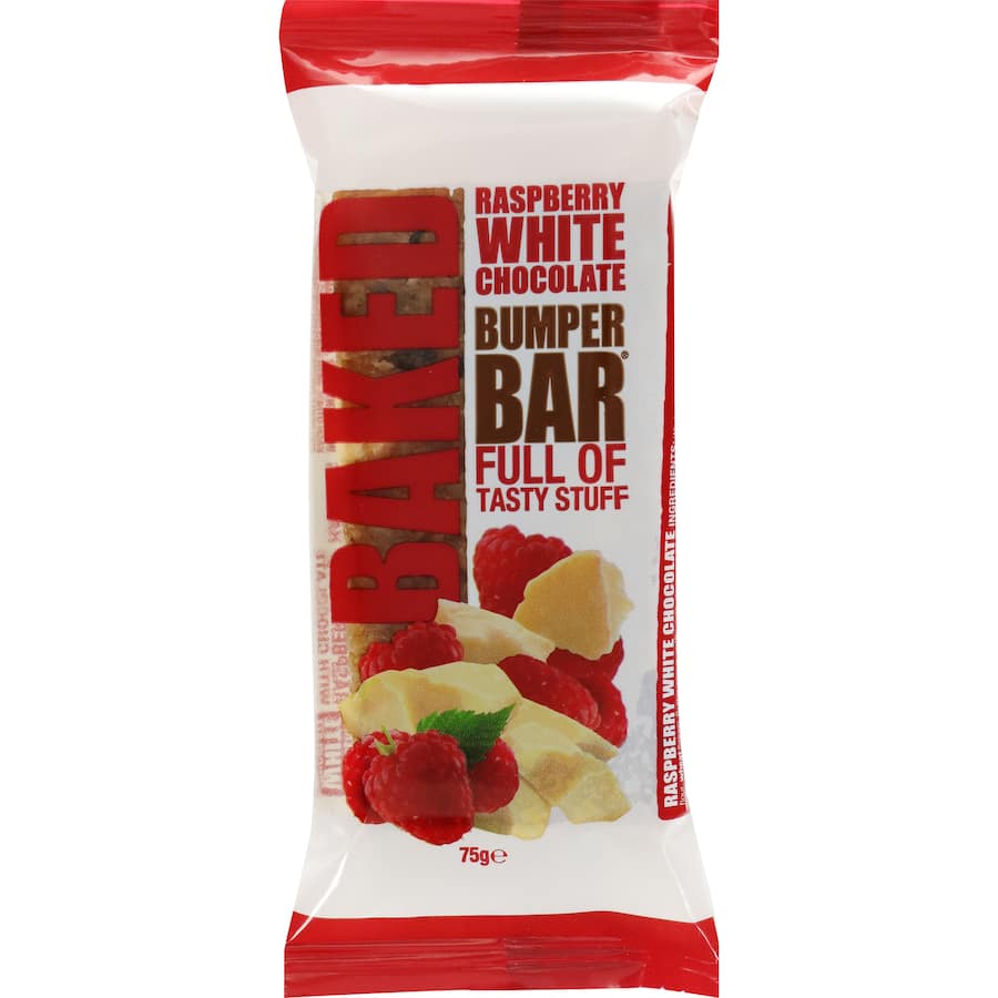 Cookietime Bumper Bars Muesli Slice Raspberry & White Chocolate 80g
