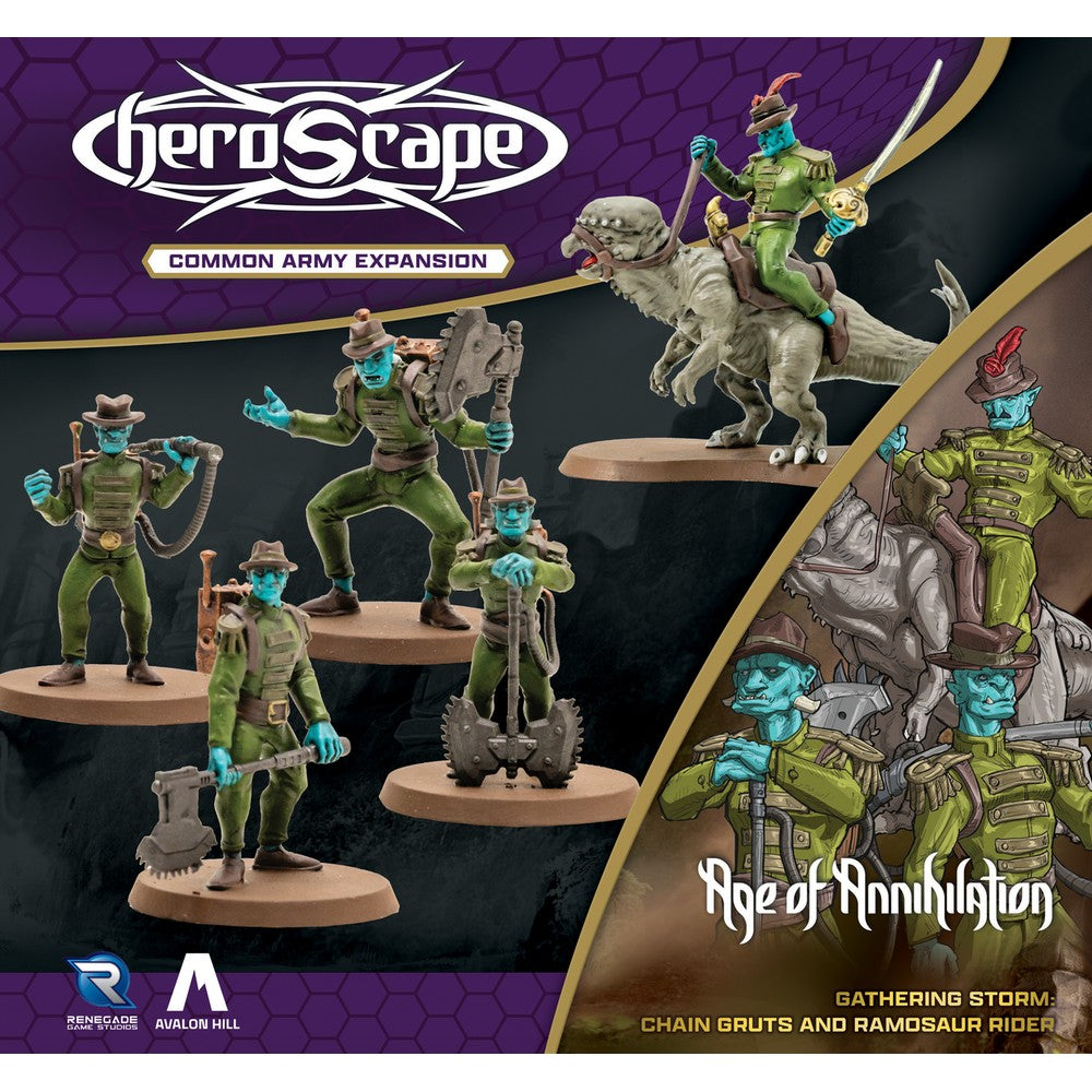Heroscape - Chain Gruts and Ramosaur Rider Army Expansion