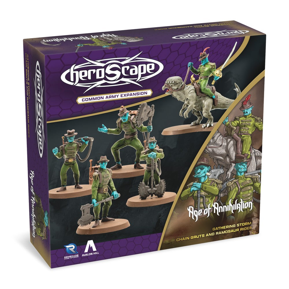 Heroscape - Chain Gruts and Ramosaur Rider Army Expansion