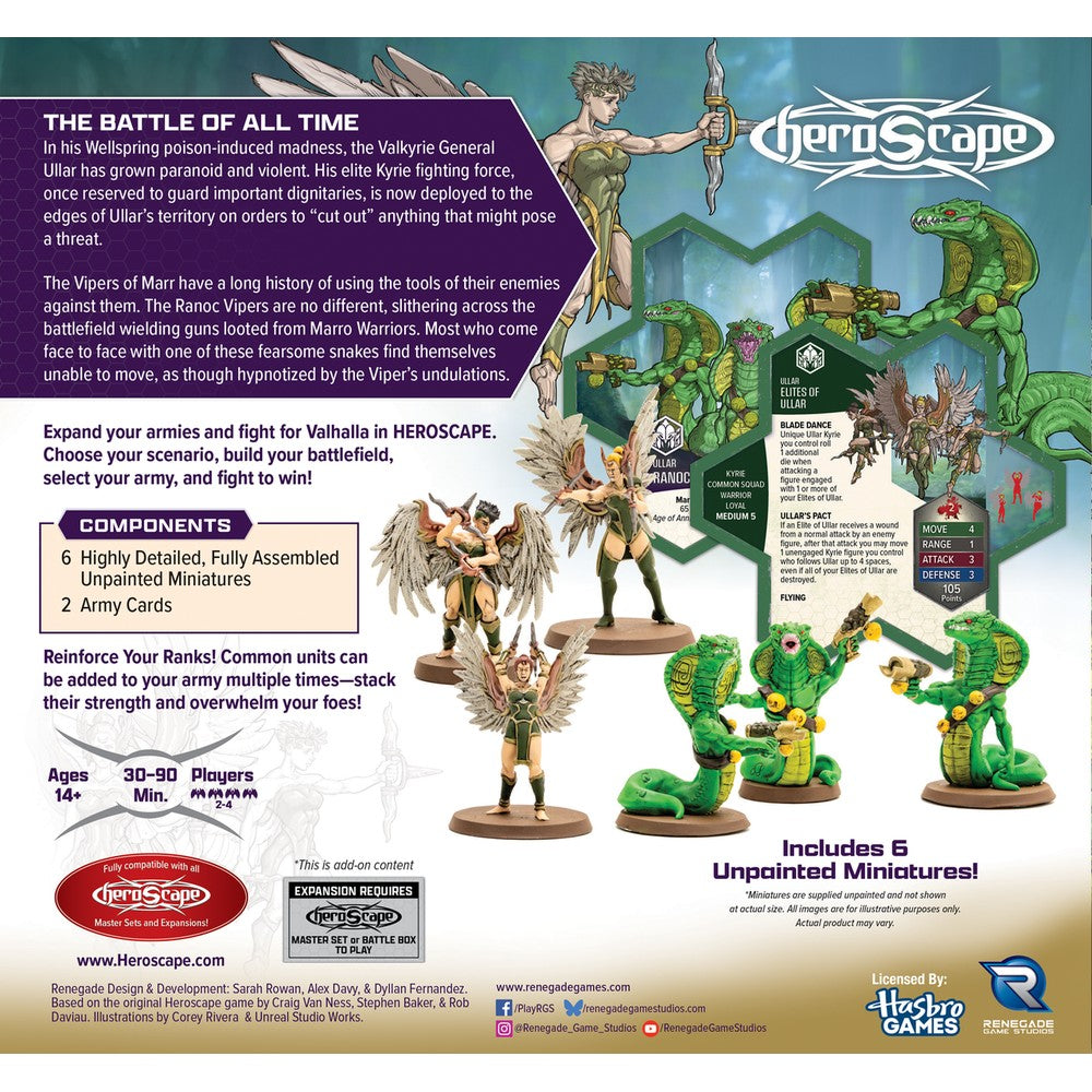 Heroscape - Elites of Ullar and Ranoc Vipers Army Expansion