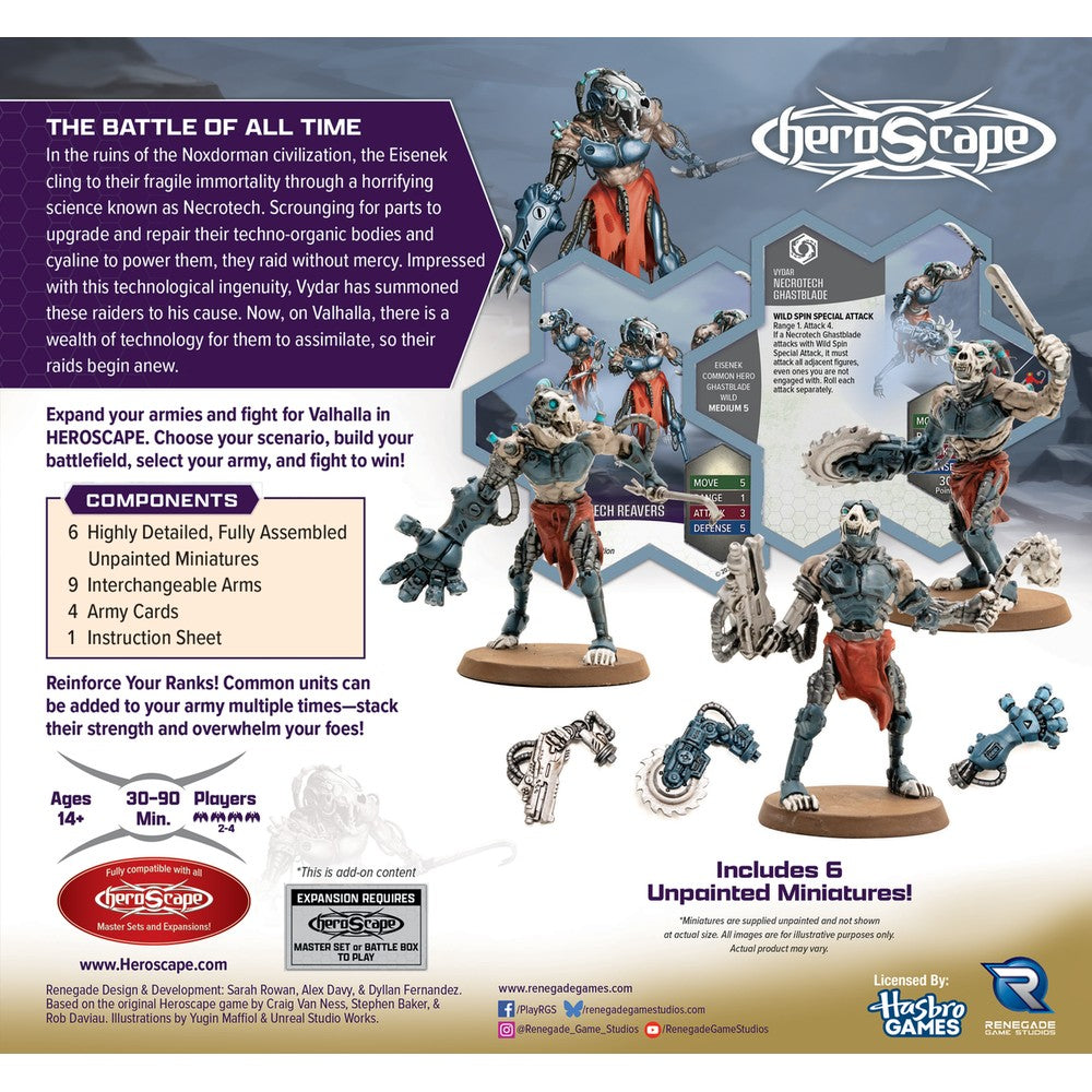 Heroscape - Upgraded Necrotech Reavers Army Expansion