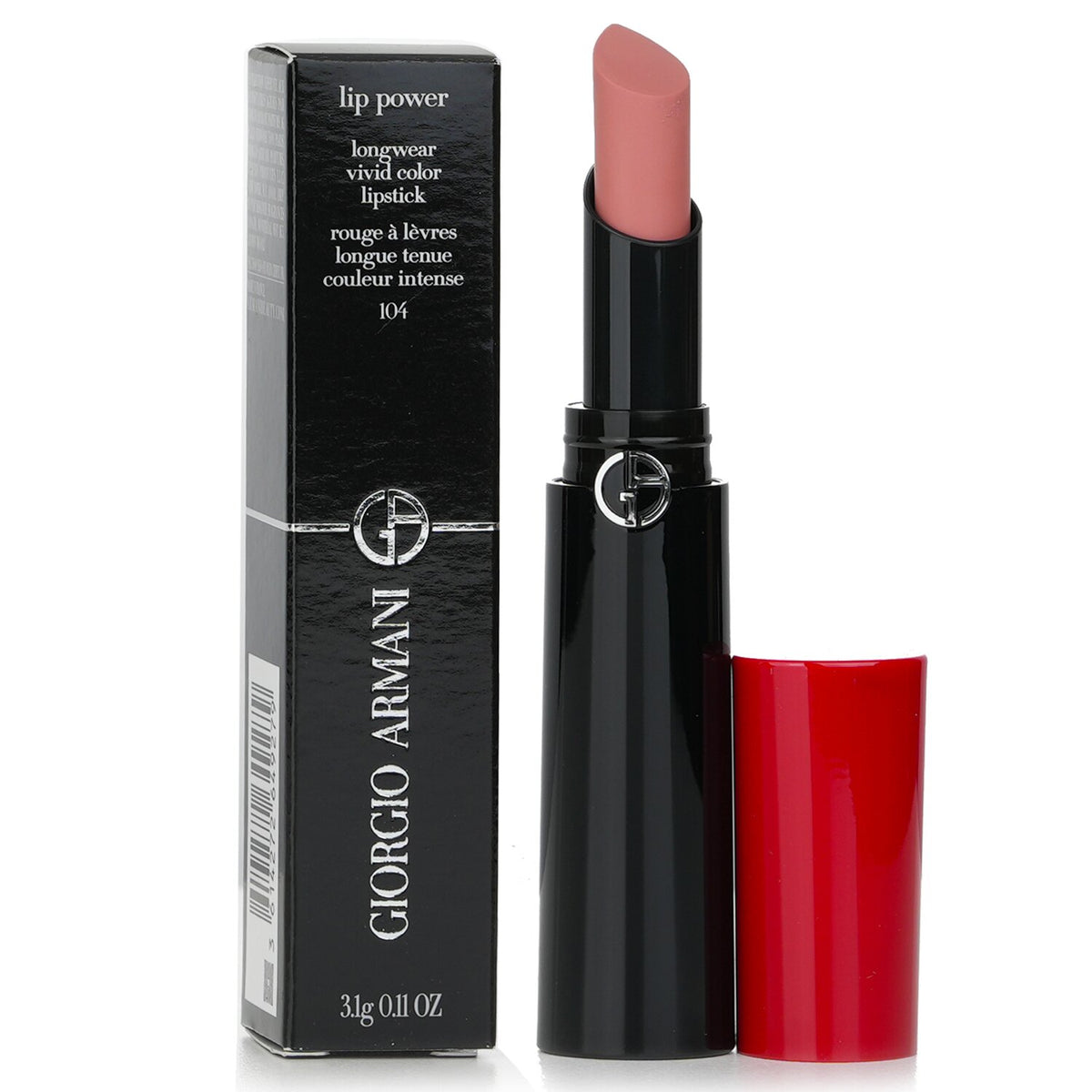 Giorgio Armani Lip Power Longwear Vivid Color Lipstick - # 104 Selfless 3.1g/0.1