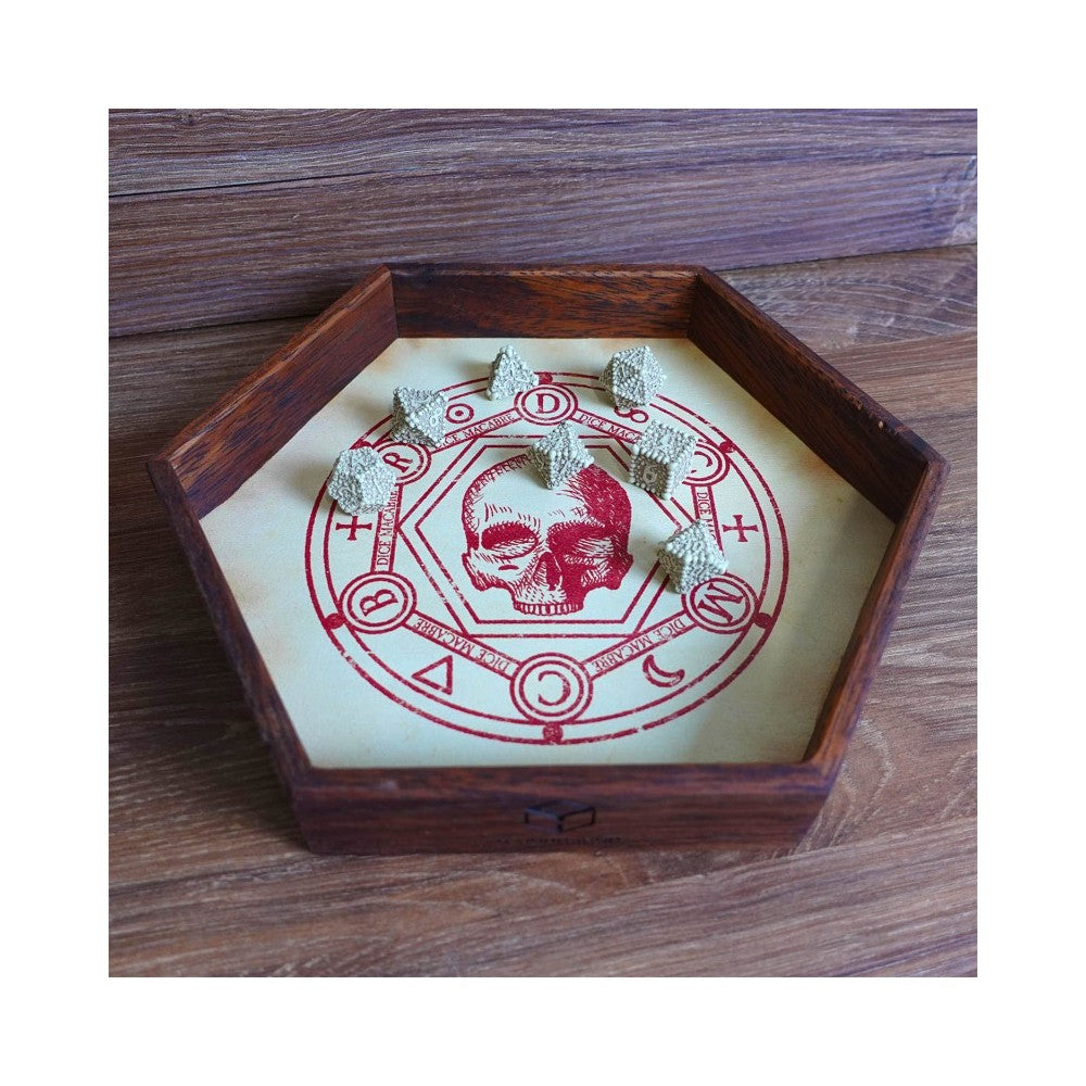 Q Workshop - Dice Macabre Wooden Dice Tray