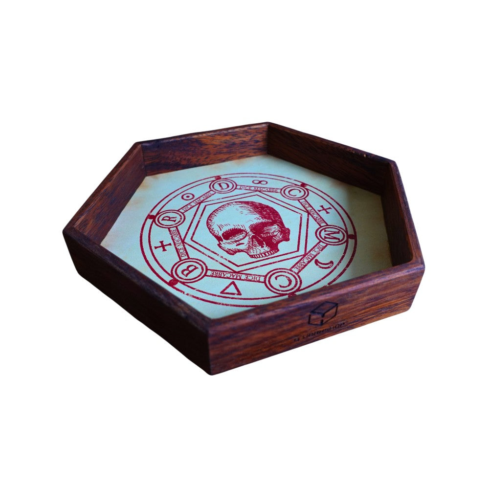 Q Workshop - Dice Macabre Wooden Dice Tray